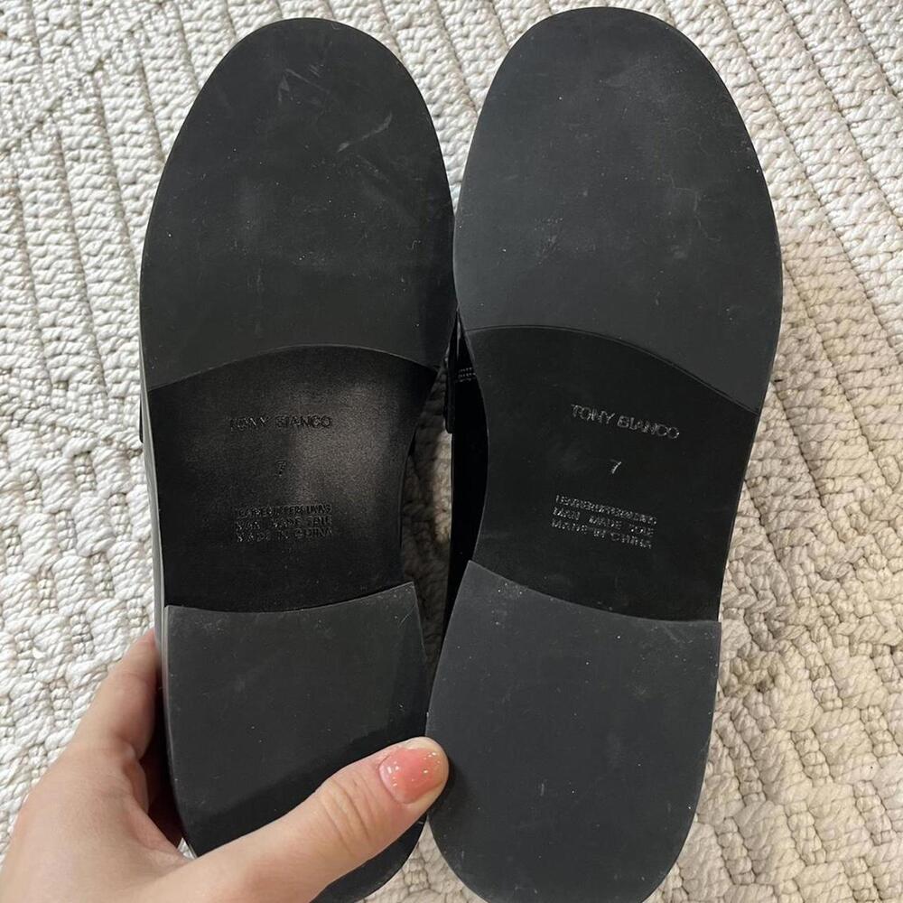 Tony Bianco Zac Black Hi Shine Loafers - Picture 6 of 6